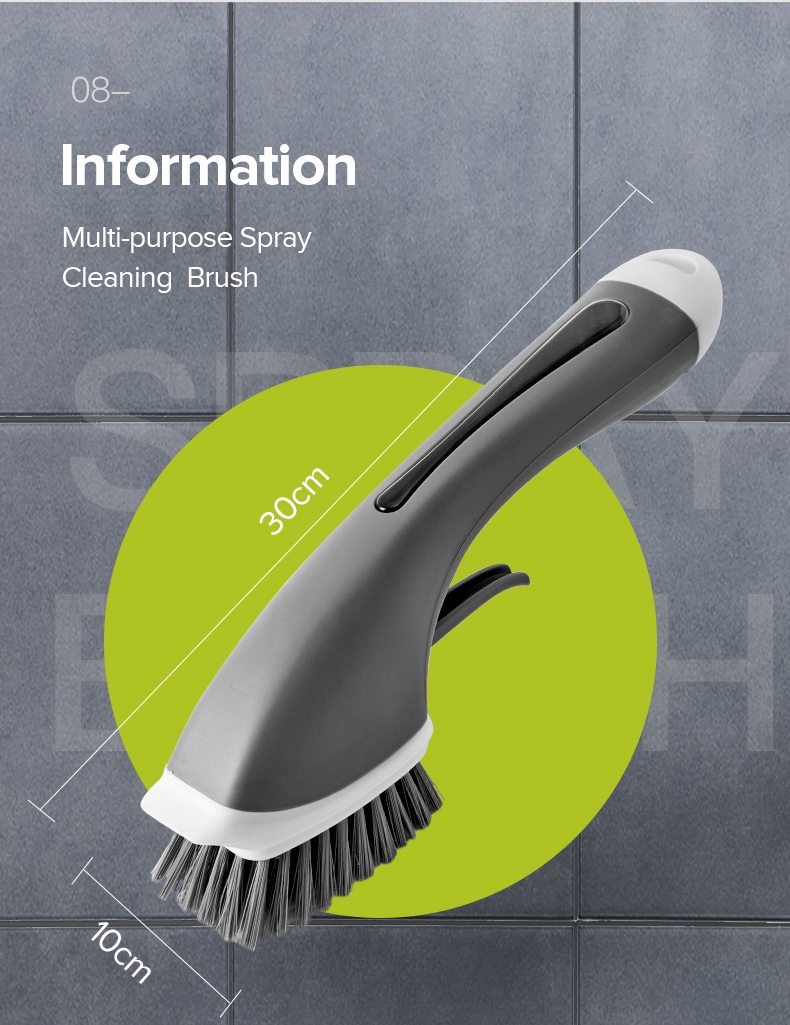 Multi-purpose Spray Liquid Brush Long Handle-9